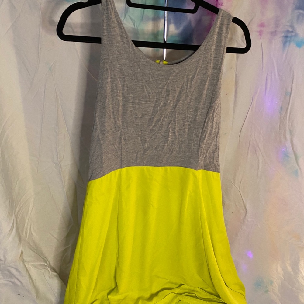 APT 9. Neon and Heather Grey Dress